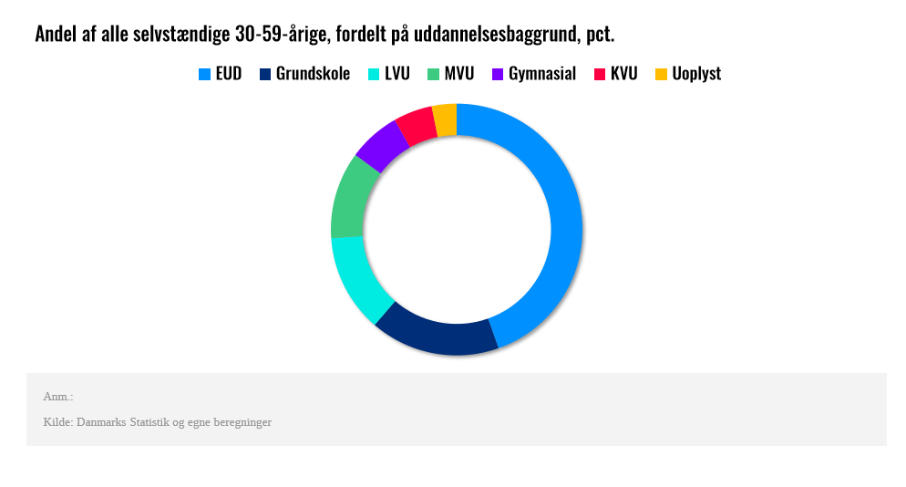 Andel selvstaendige fordelt paa uddannelsesbaggrund.PNG